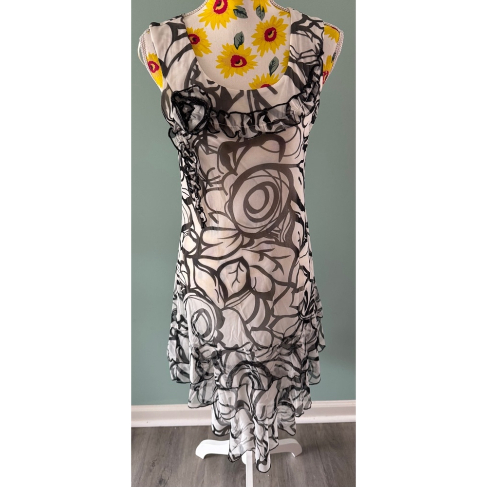 Women's Tango Mango Dress, M, Black & White